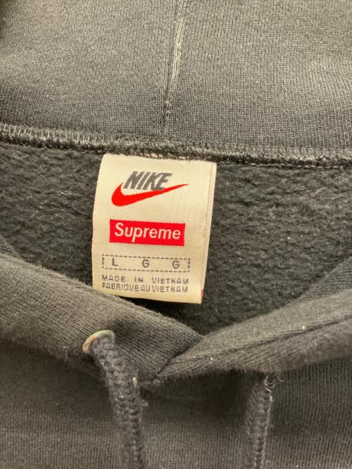 NIKE（ナイキ）NIKE (ナイキ) Supreme (シュプリーム) プルオーバーパーカー ブラック サイズ:Lの古着・服飾アイテム