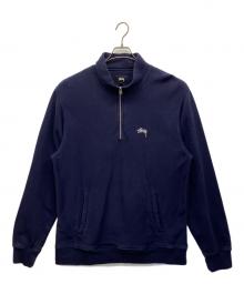 stussy（ステューシー）の古着「ハーフジップスウェット」｜ネイビー