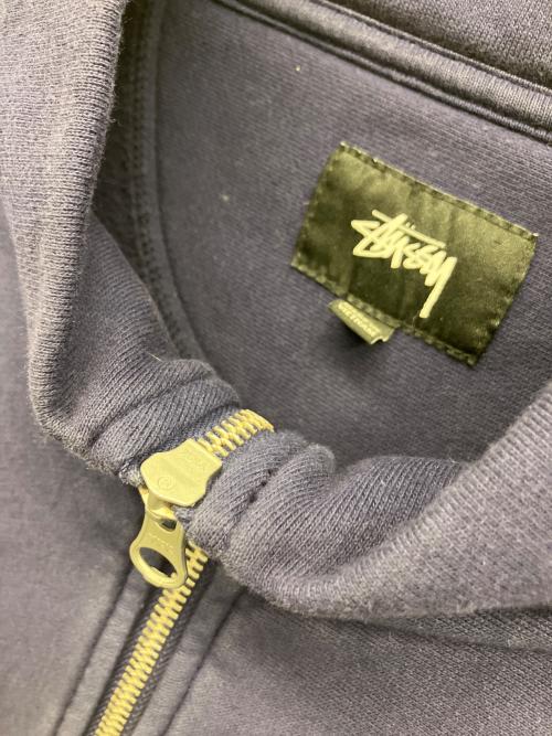 stussy（ステューシー）stussy (ステューシー) ハーフジップスウェット ネイビー サイズ:XLの古着・服飾アイテム