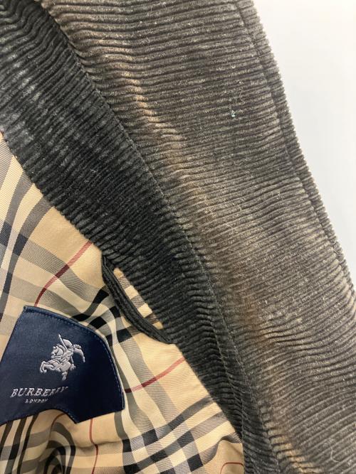 BURBERRY LONDON（バーバリーロンドン）BURBERRY LONDON (バーバリーロンドン) コーデュロイジャケット ブラック サイズ:Mの古着・服飾アイテム
