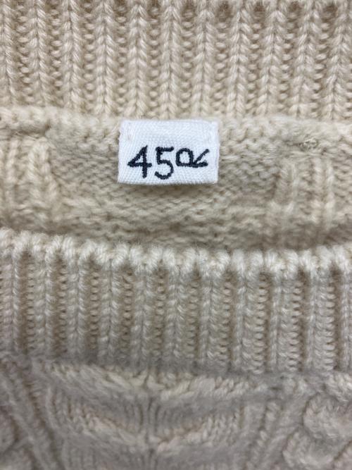 45R（フォーティファイブ・アール）45R (フォーティファイブ・アール) 厚手ニット アイボリー サイズ:‐の古着・服飾アイテム