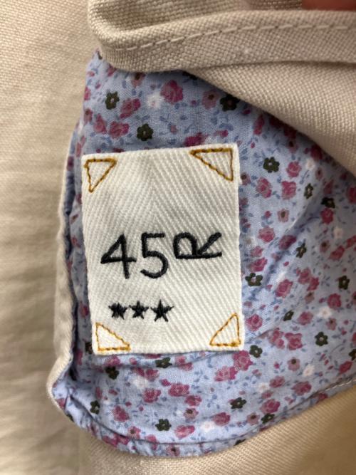 45R（フォーティファイブ・アール）45R (フォーティファイブ・アール) ジャケット アイボリー サイズ:3の古着・服飾アイテム