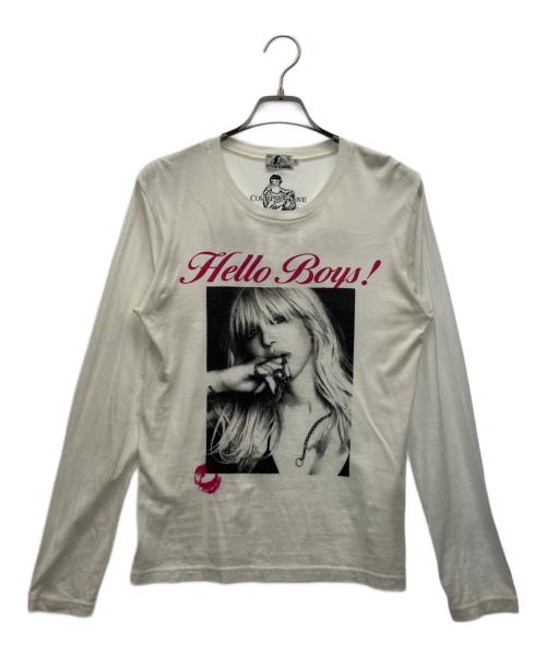 Hysteric Glamour（ヒステリックグラマー）Hysteric Glamour (ヒステリックグラマー) ロングスリーブTシャツ ホワイト サイズ:Sの古着・服飾アイテム