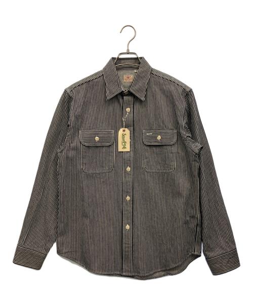 SUGAR CANE（シュガーケーン）SUGAR CANE (シュガーケーン) 長袖シャツ ネイビー×ホワイト サイズ:Mの古着・服飾アイテム