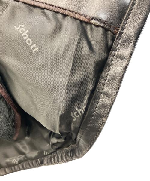 Schott（ショット）Schott (ショット) シングルライダースジャケット ブラック サイズ:38の古着・服飾アイテム