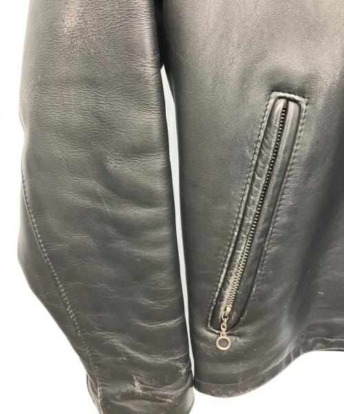 Schott（ショット）Schott (ショット) シングルライダースジャケット ブラック サイズ:38の古着・服飾アイテム