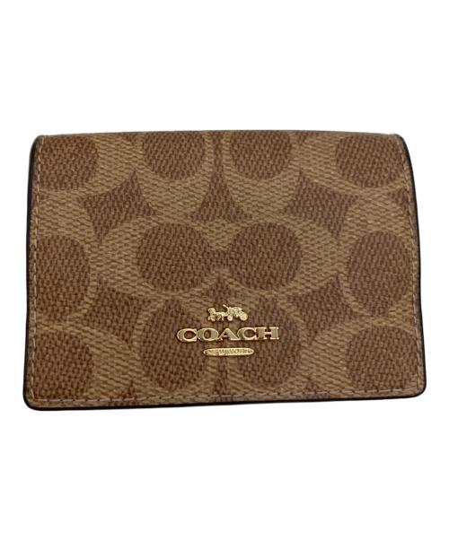 COACH（コーチ）COACH (コーチ) 3つ折り財布 ブラウンの古着・服飾アイテム