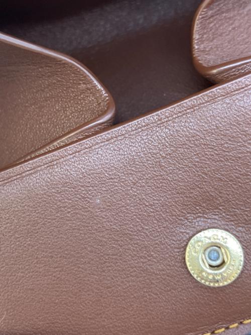 COACH（コーチ）COACH (コーチ) 3つ折り財布 ブラウンの古着・服飾アイテム