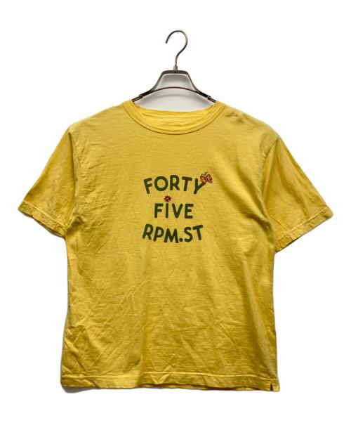 45rpm（45アールピーエム）45rpm (45アールピーエム) 半袖カットソー イエロー サイズ:3の古着・服飾アイテム