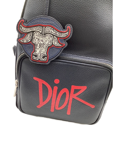 Christian Dior（クリスチャン ディオール）Christian Dior (クリスチャン ディオール) クロスボディバッグ ネイビーの古着・服飾アイテム