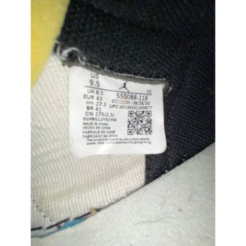 NIKE（ナイキ）NIKE (ナイキ) AIR JORDAN1 RETRO HIGH OG ブラック×ホワイト サイズ:27.5㎝の古着・服飾アイテム