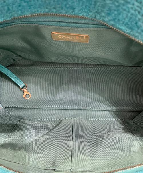 CHANEL（シャネル）CHANEL (シャネル) ラージジップショッピングバッグ グリーンの古着・服飾アイテム
