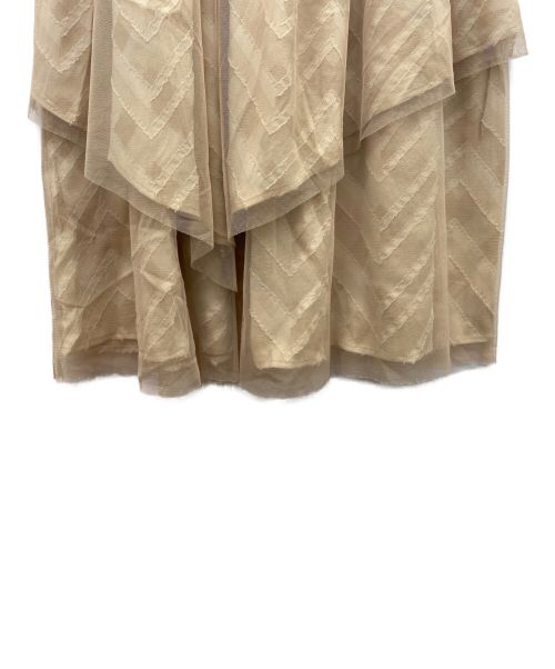 HER LIP TO（ハーリップトゥ）Her lip to (ハーリップトゥ) スカート ベージュ サイズ:Sの古着・服飾アイテム