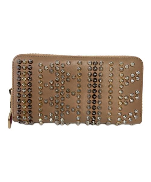 Christian Louboutin（クリスチャン・ルブタン）Christian Louboutin (クリスチャン・ルブタン) ラウンドファスナー財布 ピンクの古着・服飾アイテム