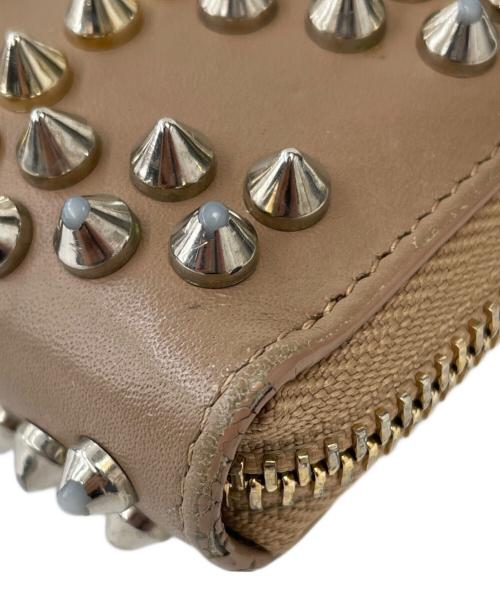 Christian Louboutin（クリスチャン・ルブタン）Christian Louboutin (クリスチャン・ルブタン) ラウンドファスナー財布 ピンクの古着・服飾アイテム