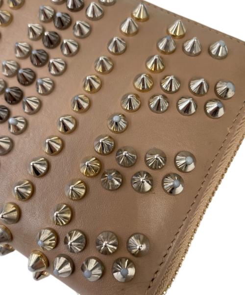 Christian Louboutin（クリスチャン・ルブタン）Christian Louboutin (クリスチャン・ルブタン) ラウンドファスナー財布 ピンクの古着・服飾アイテム