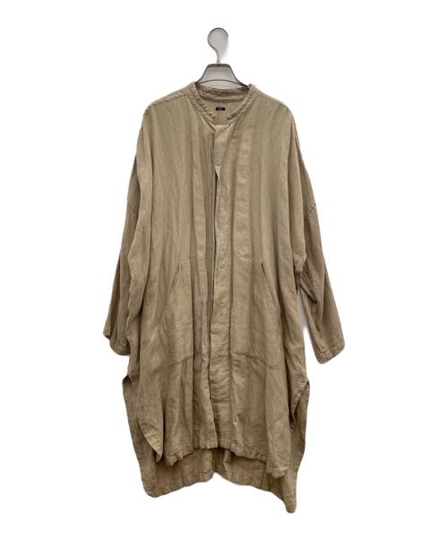 TISSU（ティシュ）TISSU (ティシュ) ヴィンテージリネン ポンチョジャケット ベージュ サイズ:-の古着・服飾アイテム