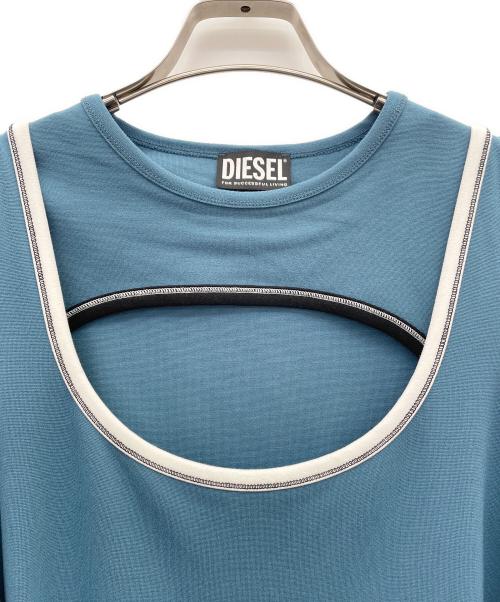 DIESEL（ディーゼル）DIESEL (ディーゼル) ワンピース ブルー サイズ:Lの古着・服飾アイテム