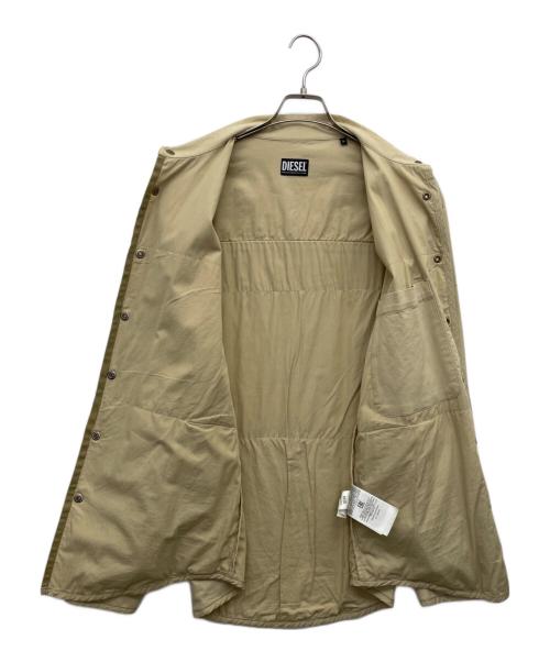 DIESEL（ディーゼル）DIESEL (ディーゼル) スナップシャツジャケット アイボリー サイズ:Mの古着・服飾アイテム