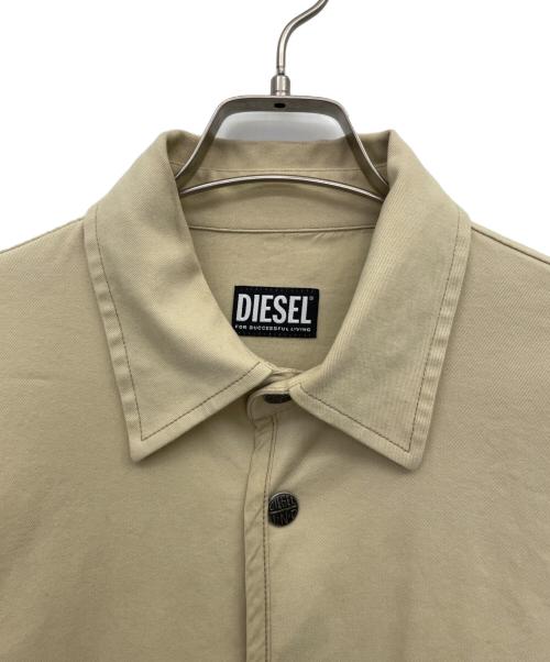 DIESEL（ディーゼル）DIESEL (ディーゼル) スナップシャツジャケット アイボリー サイズ:Mの古着・服飾アイテム