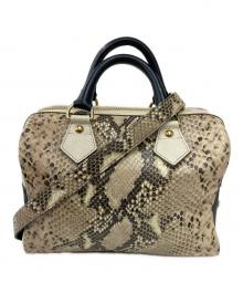 A.D.M.J.（エーディーエムジェイ）の古着「2WAYバッグ」｜ベージュ×ネイビー