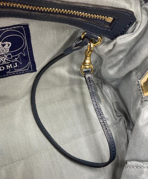 A.D.M.J.（エーディーエムジェイ）A.D.M.J. (エーディーエムジェイ) 2WAYバッグ ベージュ×ネイビーの古着・服飾アイテム
