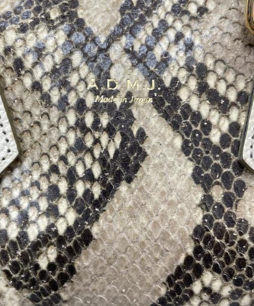 A.D.M.J.（エーディーエムジェイ）A.D.M.J. (エーディーエムジェイ) 2WAYバッグ ベージュ×ネイビーの古着・服飾アイテム