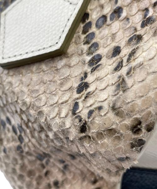 A.D.M.J.（エーディーエムジェイ）A.D.M.J. (エーディーエムジェイ) 2WAYバッグ ベージュ×ネイビーの古着・服飾アイテム