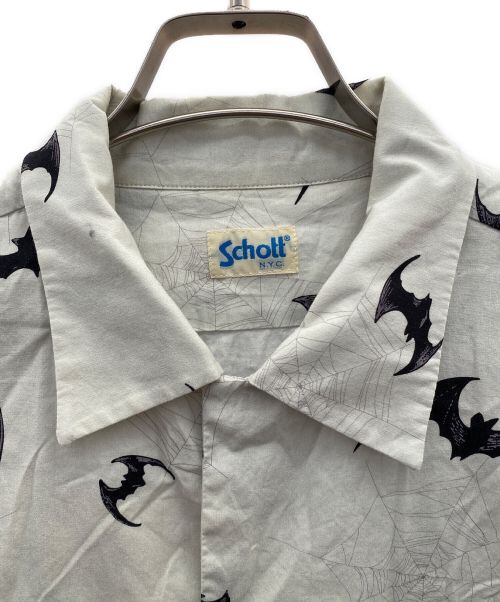 SCHOTT BROS.（ショット）SCHOTT BROS. (ショットブロス) アロハシャツ グレー×ブラック サイズ:Mの古着・服飾アイテム