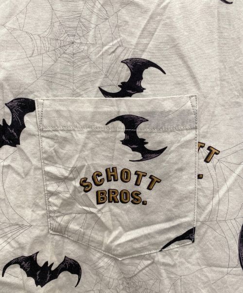 SCHOTT BROS.（ショット）SCHOTT BROS. (ショットブロス) アロハシャツ グレー×ブラック サイズ:Mの古着・服飾アイテム