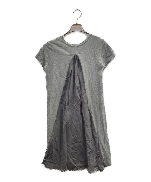 sacai（サカイ）sacai (サカイ) カットソーワンピース グレー サイズ:Mの古着・服飾アイテム
