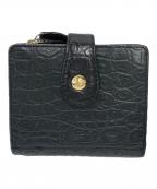 iii sanpoサンポー）の古着「2つ折りレザー財布」｜ブラック