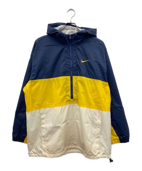 NIKE（ナイキ）NIKE (ナイキ) アノラックパーカー ネイビー×イエロー サイズ:Mの古着・服飾アイテム