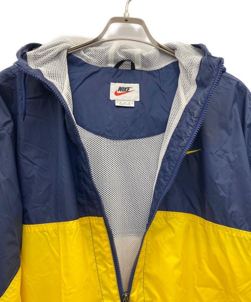 NIKE（ナイキ）NIKE (ナイキ) アノラックパーカー ネイビー×イエロー サイズ:Mの古着・服飾アイテム