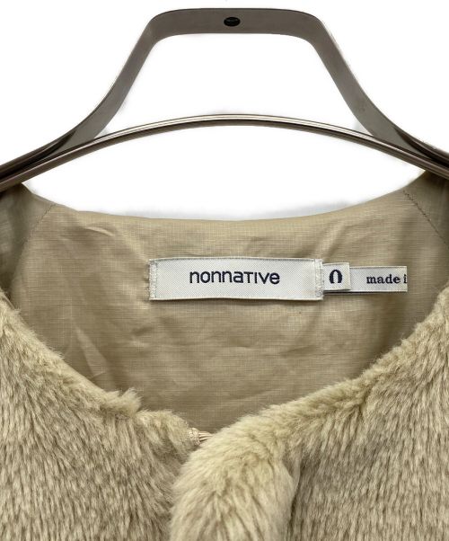 nonnative（ノンネイティブ）nonnative (ノンネイティブ) フリースコート ベージュ サイズ:サイズ表記なしの古着・服飾アイテム