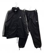 adidasアディダス）の古着「セットアップジャージ」｜ブラック×ホワイト