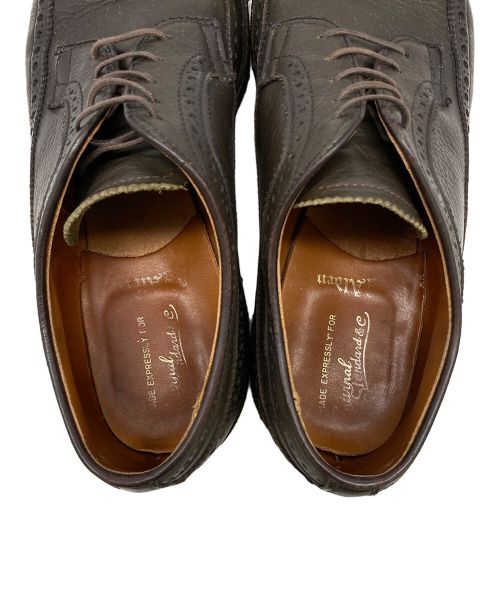 Alden（オールデン）Alden (オールデン) ウィングチップシューズ ブラウン サイズ:8Dの古着・服飾アイテム