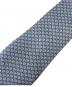 HERMES (エルメス) 総柄シルクネクタイ ブルー×グレー サイズ:-：7000円
