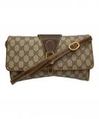 GUCCIグッチ）の古着「ショルダーバッグ」｜ベージュ×ブラウン