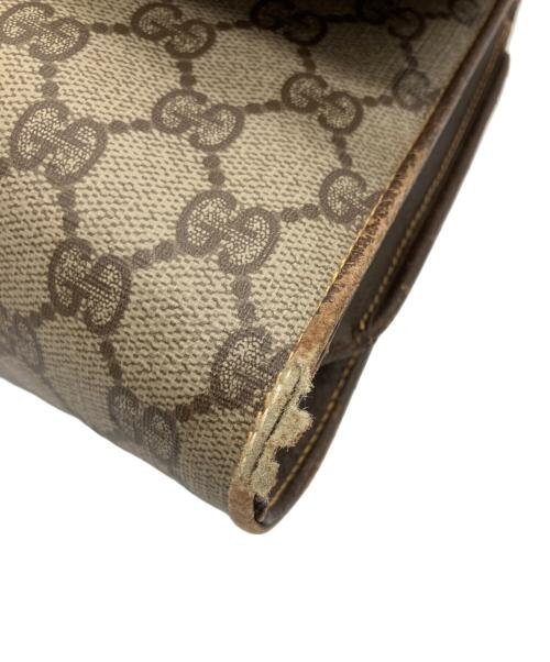 GUCCI（グッチ）GUCCI (グッチ) ショルダーバッグ ベージュ×ブラウンの古着・服飾アイテム