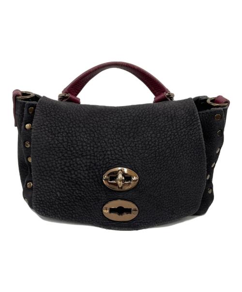 zanellato（ザネラート）zanellato (ザネラート) ハンドバッグ ブラック×レッドの古着・服飾アイテム