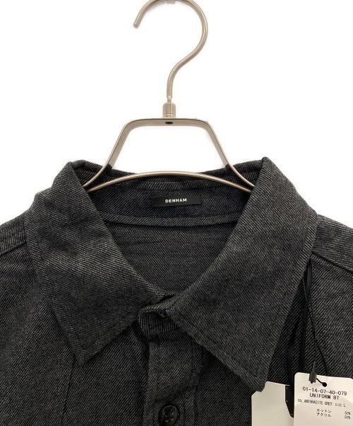 Denham（デンハム）Denham (デンハム) 長袖シャツ ブラック サイズ:Lの古着・服飾アイテム
