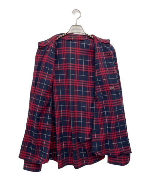 Denham（デンハム）Denham (デンハム) ネルシャツ レッド×ネイビー サイズ:Lの古着・服飾アイテム