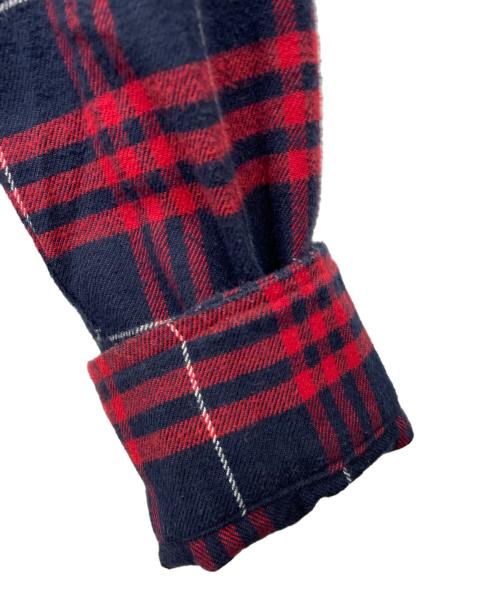 Denham（デンハム）Denham (デンハム) ネルシャツ レッド×ネイビー サイズ:Lの古着・服飾アイテム