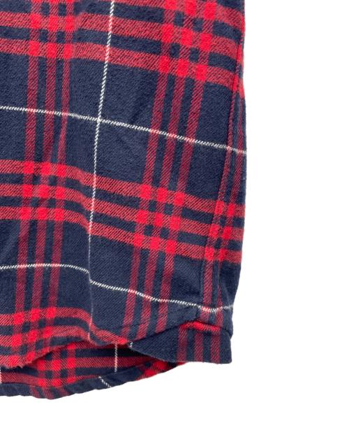 Denham（デンハム）Denham (デンハム) ネルシャツ レッド×ネイビー サイズ:Lの古着・服飾アイテム