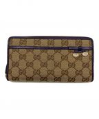 GUCCIグッチ）の古着「長財布」｜ブラウン×パープル
