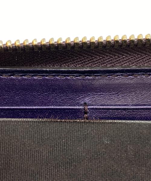 GUCCI（グッチ）GUCCI (グッチ) 長財布 ブラウン×パープルの古着・服飾アイテム