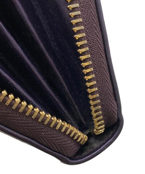 GUCCI（グッチ）GUCCI (グッチ) 長財布 ブラウン×パープルの古着・服飾アイテム