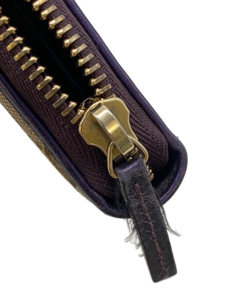 GUCCI（グッチ）GUCCI (グッチ) 長財布 ブラウン×パープルの古着・服飾アイテム