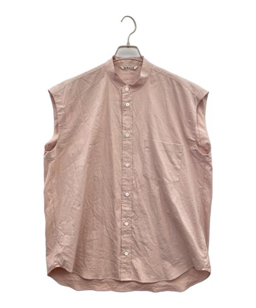 AURALEE（オーラリー）AURALEE (オーラリー) ノースリーブブラウス ピンクの古着・服飾アイテム
